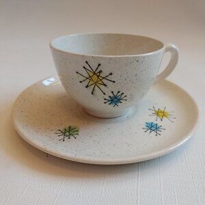 Atomic Starburst 'Les Etoiles' Tea Cup and Saucer